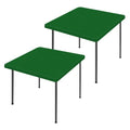 2 Pack Square Spandex Fitted Table Cloth (Emerald Green / 42" x 42" (Square))