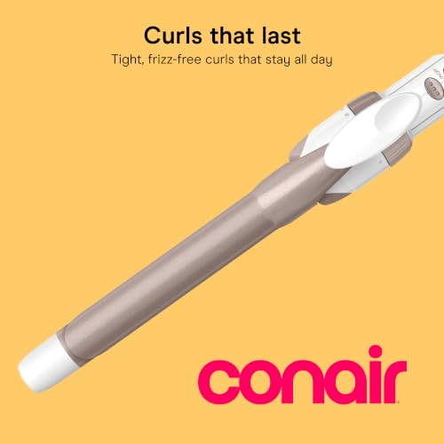 Curling Iron Double Ceramic (White/Rose Gold / 0.75 Inch Standard Barrel)