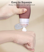 Travel Bottles for Toiletries 6 Pack (Red Rock)