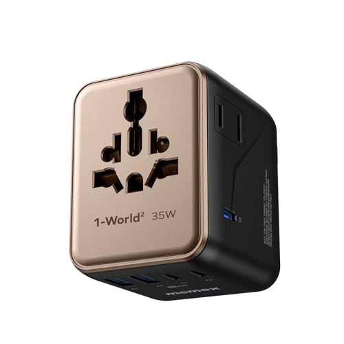 Mini 35W Universal Travel Adapter 7 (35W / Gold)