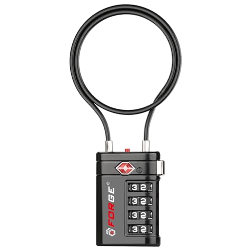 Open Alert TSA Approved Luggage Locks (Black 1 PK)