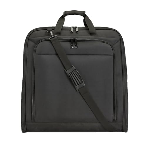 46" Premium Garment Bag for Travel (Black / 46-Inch)
