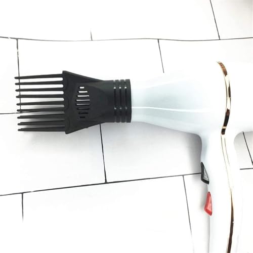 2Pcs Black Plastic Universal Blow Hair Dryer Comb Attachment for Straightening