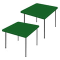 2 Pack Square Spandex Fitted Table Cloth (Emerald Green / 34" x 34" (Square))