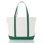 Medium Classic Canvas Tote Bag for Women (Blank: Emerald)