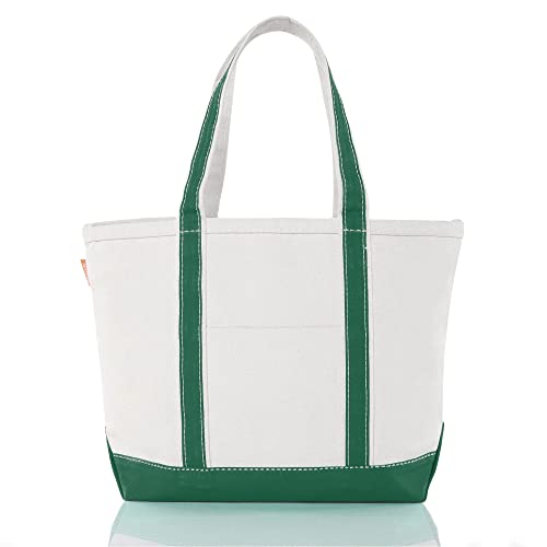 Medium Classic Canvas Tote Bag for Women (Blank: Emerald)