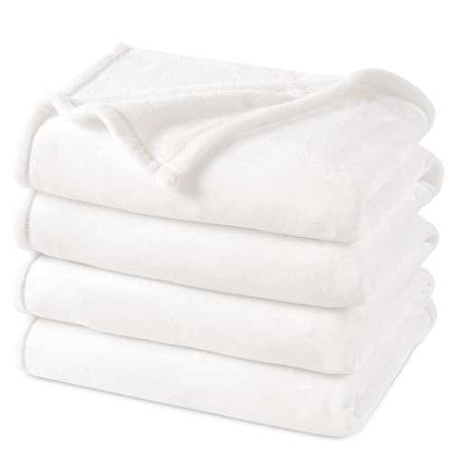 Fleece Blanket King 108"x90" (White / King(108" X 90"))