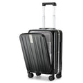 20 Inch Carry On Luggage Hard Shell Suitcases with Wheels Luggage Suitcase Travel Luggage for Women Men Rolling Luggage Bags for Business Trip Weekender (20 Inch / Black Upgrade)