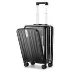 20 Inch Carry On Luggage Hard Shell Suitcases with Wheels Luggage Suitcase Travel Luggage for Women Men Rolling Luggage Bags for Business Trip Weekender (20 Inch / Black Upgrade)