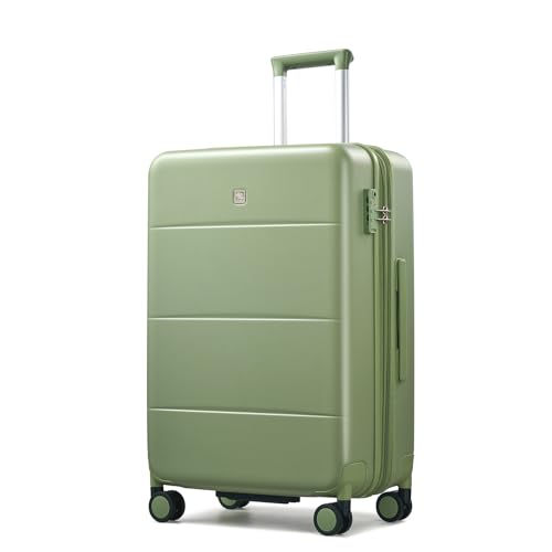 24 Inch Luggage with Spinner Wheels (Bamboo Green / 24 Inch EXT)