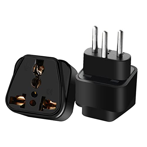 Switzerland 3 Pin Travel Plug Adapter (Black)