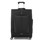 Maxlite 5 Softside Checked Luggage Spinner (Checked-Medium 25-Inch / Black)