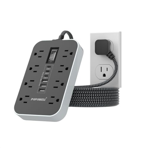Power Strip Surge Protector (01-5 FT Power Strip(6 USB 4.8A Max))