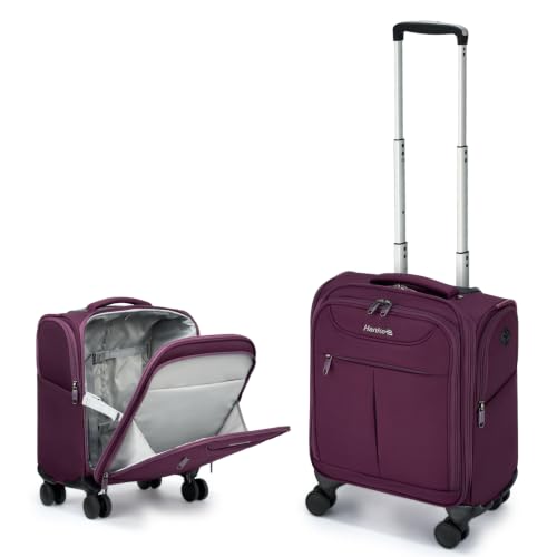 Underseat Carry On Luggage with Wheels (Purple / 16-Inch)