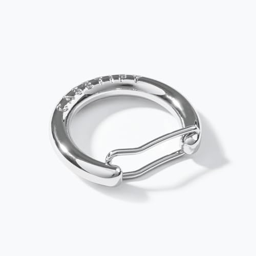 Charm Keychain Bag Carabiner (Shiny Silver)