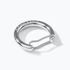 Charm Keychain Bag Carabiner (Shiny Silver)