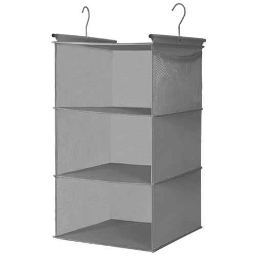 3 Tier Shelf Hanging Closet Organizer (Ashy)
