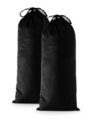 2 Pcs Single Shoe Bags for Travel (Black Beauty / 17.3"x8.6")