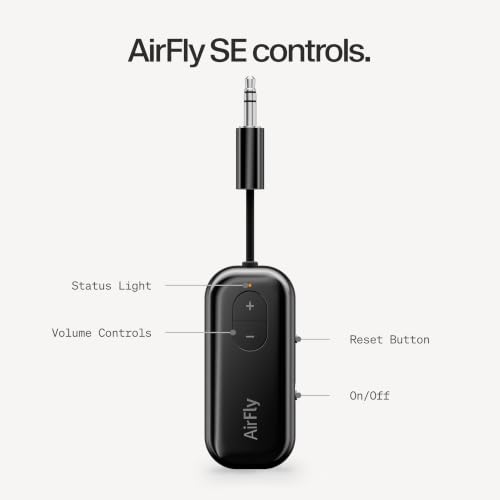 AirFly SE Bluetooth Wireless Audio Transmitter Adapter (Black / AirFly SE)