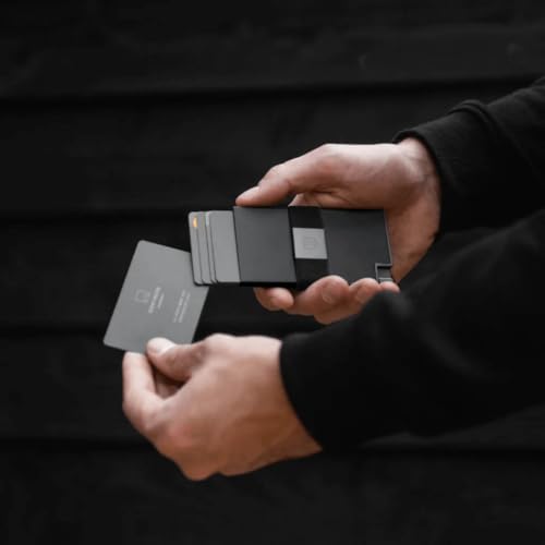 Aluminum Cardholder Wallet for Men (Classic Black)