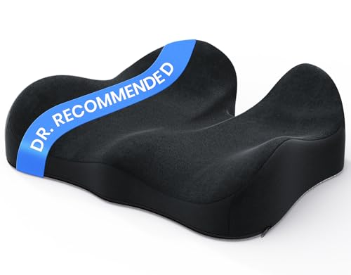 Memory Foam Seat Cushion (Black / 15.75×18.50×1.97 / 4.13 inch)