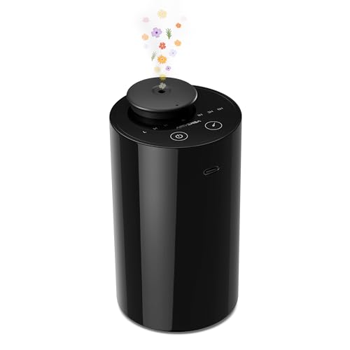AN6 Waterless Diffuser for Essential Oil for Home (Black)