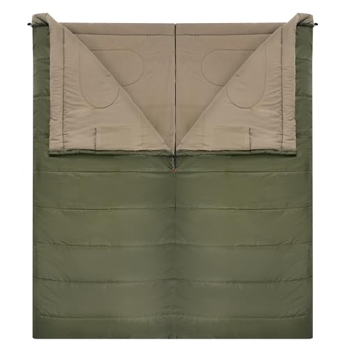 0 Degree Sleeping Bag for Adults (0F-84" x 40" Left Zip / Green)