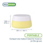 Reusable Travel Silicone Storage Jar (Blue, Yellow, and Green)