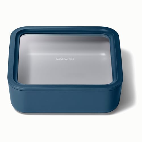 Glass Food Storage Container with Lid (Navy / 10 Cup Container (1x))
