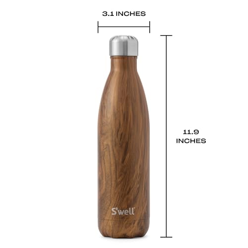 Stainless Steel Water Bottle (Teakwood / 25 Ounces)