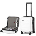 Expandable 16 Inch Underseat Carry On Luggage Airline Approved (White / 16 Inch Underseat EXT)