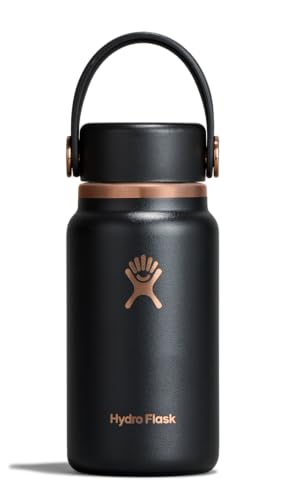 Micro Bottle Insulated Mini Leak Proof Flask for Purse or Pocket in 6.7 Oz Black Arc (BLACK ARC)