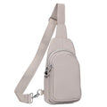 Genuine Leather Small Crossbody Bags for Women Anti (Beige Grey)