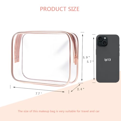 Clear Toiletry Bag (M-White-3 packs)
