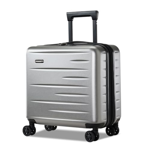 Expandable 16 Inch Carry On Luggage Airline Approved Small Suitcase (Gray / 16 Inch EXT)