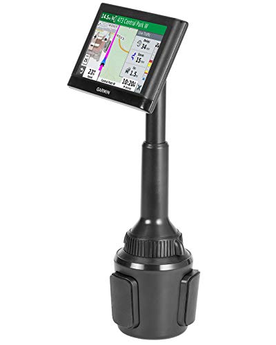 Solid GPS Cup Holder Mount for Garmin [Adjustable Arm]