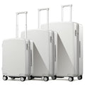 Expandable Luggage Sets 3 Piece (Smoke White / 20+24+28 Inch EXT)