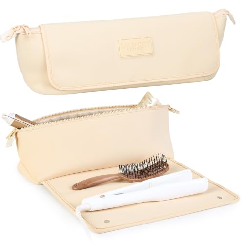 Hair Tools Travel Bag and Heat Resistant Mat 17" (Ivory)