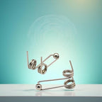 10Pcs Wire Diameter 1.2mm Curling Iron Replacement Double Return Torsion Spring Hair Curling Rod Accessories Styling Tools Appliances