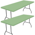 2 Pack Rectangle Spandex Fitted Table Cloth (Light Green / 48" x 30" (Rectangular))