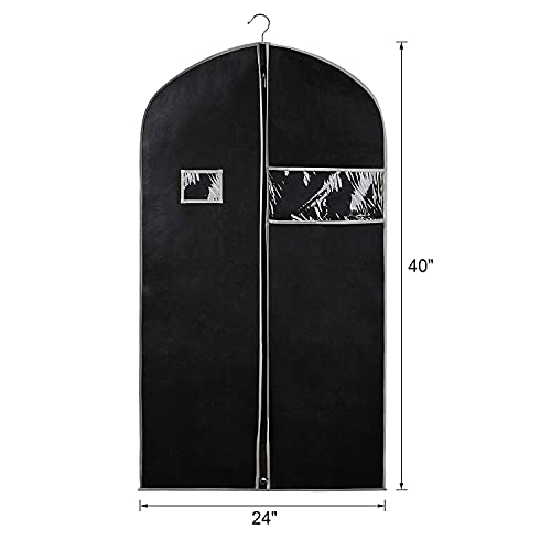 40 Inch Suit Bag (Black&Grey / 40'' - 8PCS)