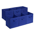 Collapsible Fabric Storage Bins (Navy / 13"x13"x13")