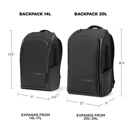 14L Backpack Work Backpack for Men and Women (Black / 14L)