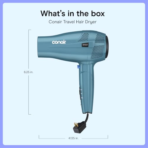 Travel Hair Dryer (Blue / 1 Count (Pack of 1))