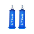 TPU Soft Flask Lightweight Portable Reusable Water Bottle (250ml/8.45oz-2 Pack-Dark Blue)