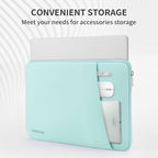 RAINYEAR 15.6 Inch Laptop Sleeve Padded Case Cover with Pocket (15.6 inch / Mint Green)