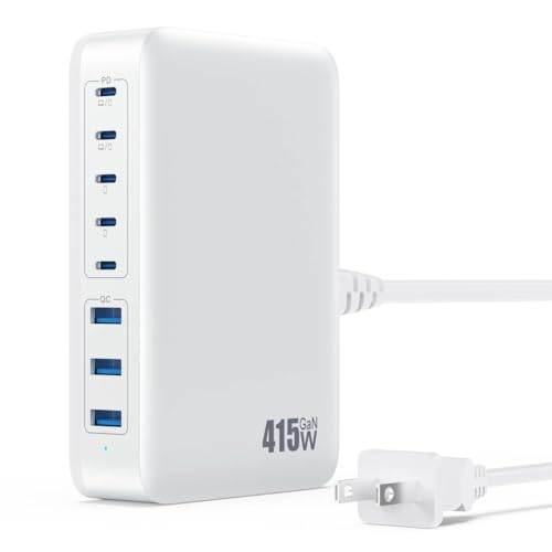 USB C Charger 415W USB C Charger Block (A-White / 415W)