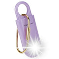 130db Personal Safety Alarm with Ultra Bright Strobe Light. Purple (Purple / Button cell)