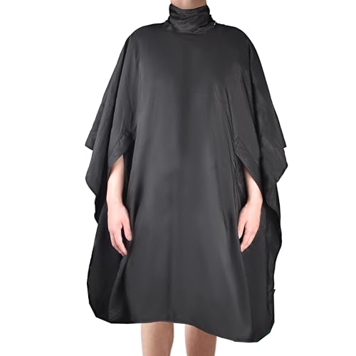 Salon Professional Barber Cape with Multi Position Snap Closure Hair Cutting Kits Thin Hairdressing Capes for Unisex 47” * 56” (47 * 56)