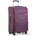 28 Inch Luggage with Spinner Wheels Expandable Large Suitcase with Wheels Softside Check in Luggage Rolling Suitcase with Lock Lightweight Travel Luggage for Men and Women (Purple / 28 Inch)